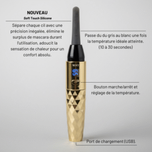 Recourbe-cils chauffant